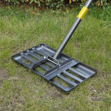 Lawn Leveling Rake,17"x10" Lawn Leveler Tool for Lawns with 5FT Ergonomic Handle,Heavy Duty Leveling Rakes for Lawns,Yard Garden Golf Course, Ease