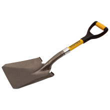 Roughneck Micro Bulk Shovel, Large Shovel Head, Heavy-Duty Blade, Compact Design for Small, Confined Spaces to Move Material from Bulk Bags - 730mm
