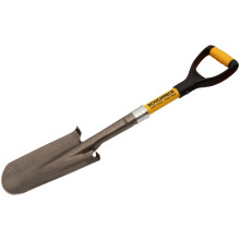 Roughneck Micro Drainage Shovel, Heavy-Duty Blade, Compact Design for Digging Narrow, Deep Trenches & Holes in Confined Spaces ? 740mm (29?)