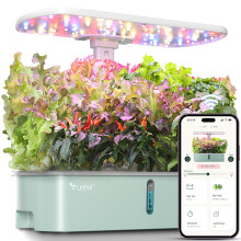 LETPOT LPH-Air Hydroponics Growing System Kits, APP & WiFi Controlled Smart Indoor Garden with 24W Grow Light Full Spectrum, 10 Pods Planter Indoor
