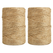 Vivifying 328 Feet Jute Twine, 2Pcs 3mm Jute Twine String for Climbing Plants, Gardening, Tomatoes, Bundling and Crafts