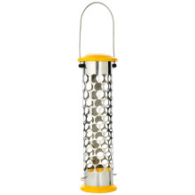 Peckish Daily Goodness Suet Nugget Metal Bird Feeder,Yellow
