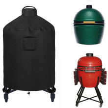 WOMACO Cover for Large Big Green Egg Waterproof Ceramic Grill Cover Heavy Duty Outdoor Small Medium XL Smoker Green Egg Ventilated Protective Covers