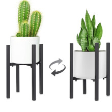 Adjustable Plant Stand, Metal Plant Holder, Modern Flower Pot Holder Rack, Display Flower Stand Holder, Expandable Plant Pot for Indoor Outdoor, Fit