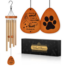 Pet Memorial Gifts - Pet Memorial Wind Chime, Memorial Gifts for Loss of Pets, Pet Sympathy Gifts, Pet Loss Bereavement Gifts in Memory of Dog Passed