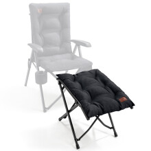 EVER ADVANCED Folding Camping Footrest, Ergonomical Ottomans for Living Room, Collapsible Garden Footstool, Lightweight Leg Rest with Carry Bag for