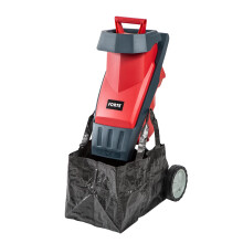 Forte 2400w Rapid Shredder with a 50L Collection Bag and Double-Sided Carbon Steel Blade. Impact shredder for Branches Measuring up to 40mm in