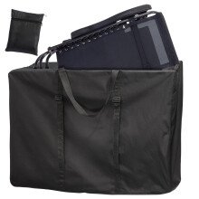 Unnosin Large Outdoor Folding Chair Storage Bag with Zip and Adjustable Straps 110x74x28 CM, 600D Heavy Duty Waterproof Portable Folding Sun Lounge