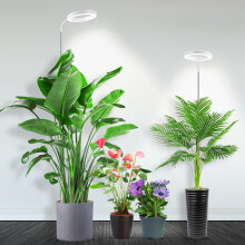 Garpsen Full Spectrum Grow Light, [2Pack]LED Plant Lights for Indoor Growing with 360? Gooseneck, 3 Colors Modes and 5 Dimmable Levels, 65'' Height