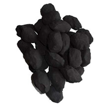 The Stove Wizard Replacement gas fire Mixed Size Ceramic Coals, Pack of 20, Random Oval Shapes, Suitable for Gas, Electric, LPG orBio Ethanol Fires