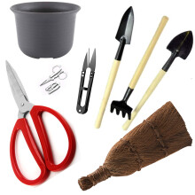 GARDEN COLISEUM 8-piece Bonsai tools set. Bonsai tool kit.Bonsai tree care kit.pruning scissors.Traditional cleaning brush.Bonsai kit.bonsai