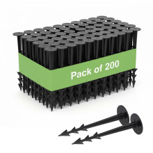 GARDENIX? Pack of 200 TerraPEG Securing Pegs Landscape Fabric Peg for Weed Fabric Ground Sheet Cover