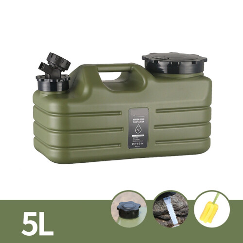 Φορητή δεξαμενή νερού PE 5L/10L/11L/12L με βρύση, εφεδρικό καπάκι, σωλήνα επέκτασης και 1