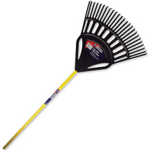 4866PR Ergo wide plastic Leaf Rake, Black And Yellow