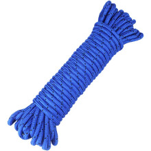 jijAcraft 8MM Royal Blue Nylon Rope: Thick Nylon Washing Line 20M Solid Binding Hanging Twisted Cord, Heavy Duty Rope for Garden, Hammock, Camping
