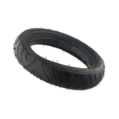 Conjunto de pneu e câmara de ar de 12 polegadas (280x65-203 mm) para carrinho de bebê ou carro infantil. 1