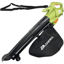 Leaf Blower Vacuum,3 in 1 3000W Electric Garden Blower/Vacuum Shredder with Wheels 35L Leaf Collection Bag,10m Cable Lightweight Design, Leaf Vacuum,