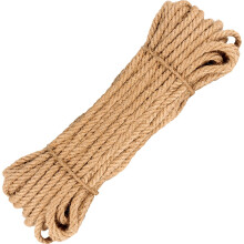 MUKCHAP 50m x 8mm Jute Rope, 164 Feet Natural Twisted Hemp Rope Jute Twine String for Crafts, Gardening, Bundling, DIY Scratcher