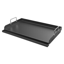 GFTIME Universal Griddle Plancha 63 x 41cm for Most Gas Grills and Charcoal Grills, Universal BBQ Plancha Flat Top Plate for Gas Stove, Electric