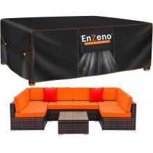 Enzeno Large Garden Furniture Cover,300x250x100cm Outdoor Garden Furniture Set Covers Waterproof,420D Heavy Duty Patio Furniture Covers for