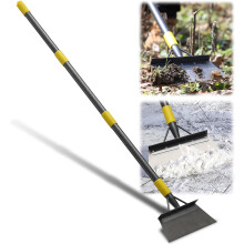Garden Shovel, Multifunctional Flat Garden Cleaning Tool 199 cm with Adjustable Length Ergonomic Handle, Gardening Scraper Long Handle for Weeding,