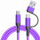 Καλώδιο φόρτισης τηλεφώνου USB C, μήκους 1 μέτρου, γρήγορης ταχύτητας 60W, με σχέδιο 8