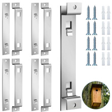 Lxoraziy 4 Sets of Bird House Brackets, Bird House Mounting Accessories for Feeders, Stable Rust Proof Galvanized Steel Bird House with Screws, for