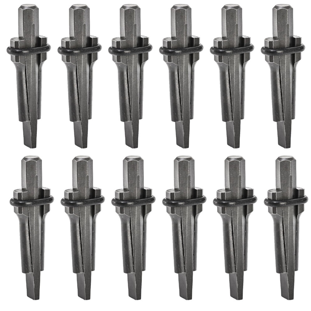 Coloch 12 Pack Wedge And Feather Shims, 5/8 Inches Heavy Duty Rock Splitting Wedges Stone Splitter Hand Tools For Rock, Stone, Concrete, Marble, 5051224451975