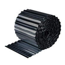 Nicoman Metal Garden Edging Border - Heavy Duty Galvanised Steel Lawn Edging, Flexible DIY Landscape Border for Trees, Flower Beds, and Plants (Black,