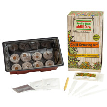South Devon Chilli Farm - Indoor Chilli Growing Kit from The Experts ? Grow Your Own Seeds ? Christmas ? Gift - 4 Varieties of Chilli from Mild to