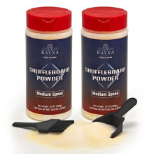 Shuffleboard Sand Wax,Medium Speed Shuffleboard Sand Powder with Mini Brush Set