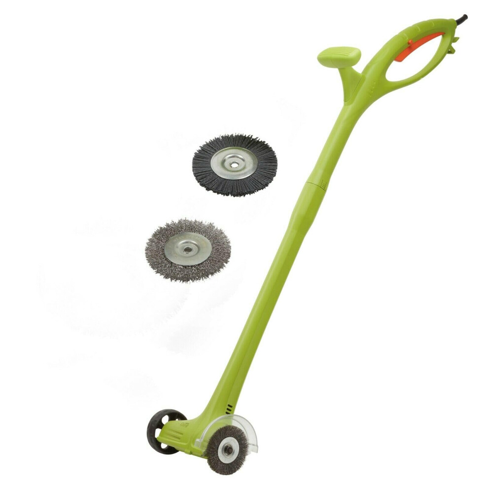 Garden Gear Electric Weed Sweeper Clears Drives Patios and Paving of Weeds Moss and Dirt - 140 Watts (Weed Sweeper & 4 Brushes)-image-OPC-PT8TV67-NEW