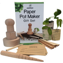 Paper Pot Maker Gardening Set ? All You Need To Make Your Own Biodegradable Pots For Plants & Seedlings From Old Newspapers & Get Planting, Plastic