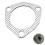 Τριγωνική φλάντζα σωλήνα εξάτμισης 2,5" (63 mm) YC101115, στεγανοποίηση υψηλής 2