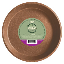 Haxnicks Indoor & Outdoor Sustainable Bamboo Fibre Plant Saucer | 8 Inch Diameter | Terracotta | Pot200201