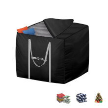 SIMPHAUS Garden Cushion Storage Bag Square Outdoor Cushion Storage Bags 420D Oxford Fabric Bags for Garden Furniture Cushions,Outdoor Sofa