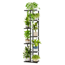 Bamworld 7 Tier Plant Stands Indoor, Corner Shelf Tall Plant Stand for Multiple Indoor Plants, Metal Tiered Display Stand for Living Room Balcony