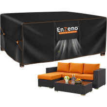 Enzeno Garden Furniture Cover,200X100X74cm Garden Table Cover Waterproof,420D Heavy Duty Oxford Polyester Outdoor Patio Covers Rectangular