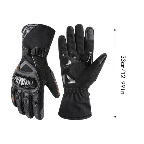 Luvas de motociclismo com isolamento térmico, impermeáveis e com aderência térmica. 2