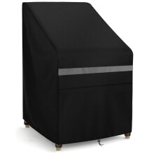 Dokon Garden Chair Covers Waterproof Outdoor Stacking Chair Cover with Air Vent, Heavy Duty 420D Oxford Fabric Windproof Anti-UV Paito Stackable Chair