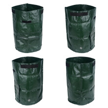 Lychee 4PCS 10 Gallon Potato Grow Bags,35cm x 45cm,PE Potato Planter Bag with Access Flap and Handles for Planting Vegetables Potato Carrot Onion