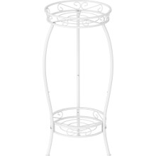 Mutool 2 Tier Metal Plant Stands for Flower Pot, Tall Plant stand for Outdor Indoor Plant, Plant Pot Holder Plant Table for Garden Patio, 69x32cm,