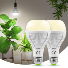 SANSI 15W LED Grow Light for Indoor Plants - 2Pack, 200W Equivalent Full Spectrum LED E27 Plant Grow Light Bulb with Frosted Lens (PPF: 27?mol/s, 120?
