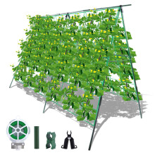SZMDLX Cucumber Trellis,65?48in Large Cucumber Support Frames,A-Frame Plant Support Trellis, DIY Adjustable Plant Support Frame for Climbing Plants