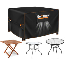 Enzeno Garden Furniture Cover,90X90X90cm Garden Table Cover Waterproof,420D Heavy Duty Oxford Polyester Outdoor Patio Table Covers Rectangular
