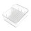 Clear plastic storage box with 4 compartments and lid 4