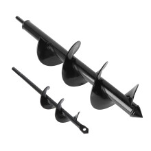 Garden Drill Bit for Planting 10x40cm/4x22cm, Bulb Planting Auger, Fence Post Digger Tool, 3/8" Hex Drive