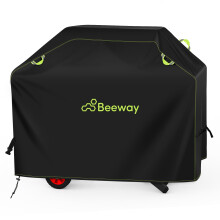 BEEWAY BBQ Cover, Waterproof Barbecue Cover Outdoor fits Gas Grill Weber, Brinkmann, Char Broil - 420D Oxford Fabric, Windproof, Rip-Proof & UV