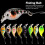 Mini-Wobbler-Angelköder, schwimmender Crankbait für Hecht, Zander, Barsch, Hard Ba U0I7 4