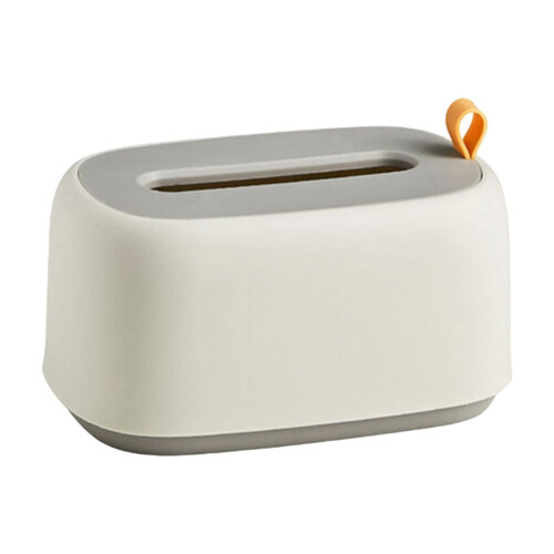 White Plastic Facial Tissue Covers Rectangular Tissue Box Modern Gift Decorative Tissue Box for Friends 1